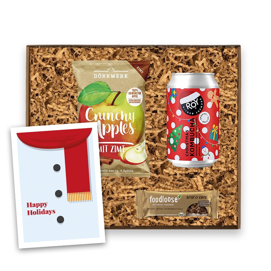 kleine Mitarbeitergeschenkbox zu Weihnachten