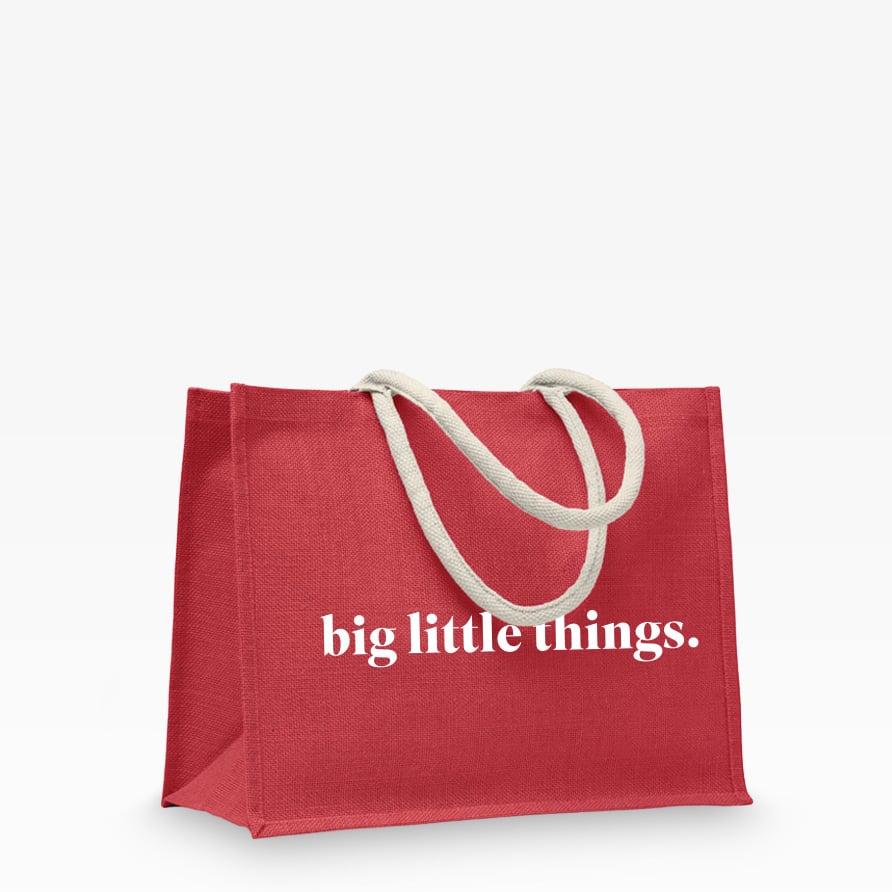 Personalisierbare Aura Jute-beschichtete Tragetasche mit Baumwollgriffen, robuster Werbeartikel mit edlem Look