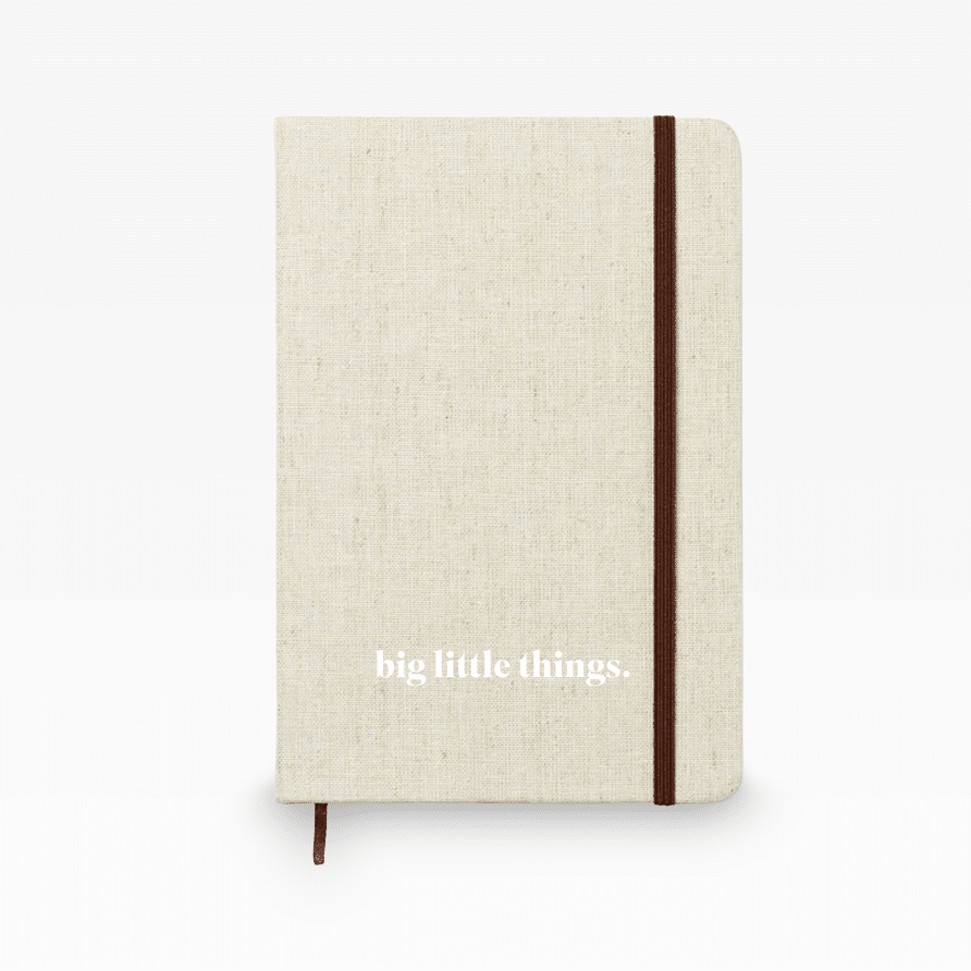 Personalisierbares Notizbuch Canvas DIN A5 mit Canvas-Hardcover und recyceltem liniertem Papier