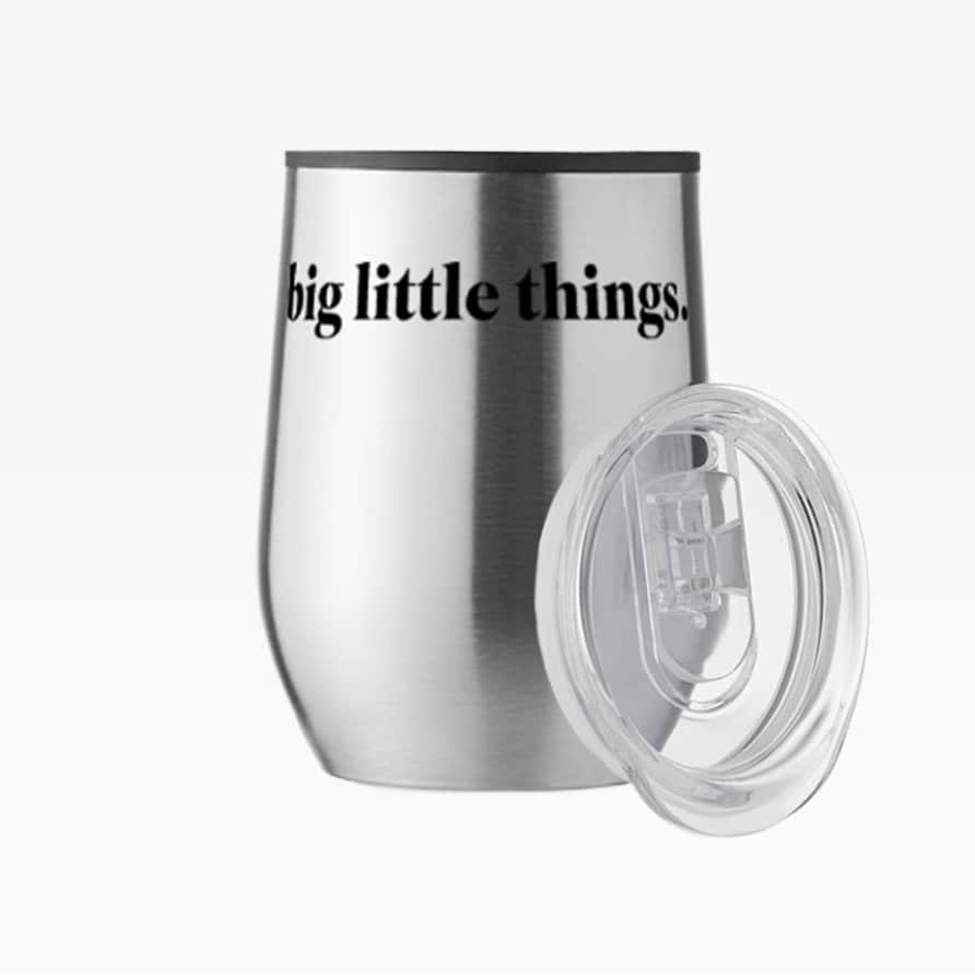 Individualisierter Chin Chan Edelstahlbecher mit PS-Deckel, 350 ml – doppelwandiger Kaffeebecher für nachhaltige Markenpräsenz