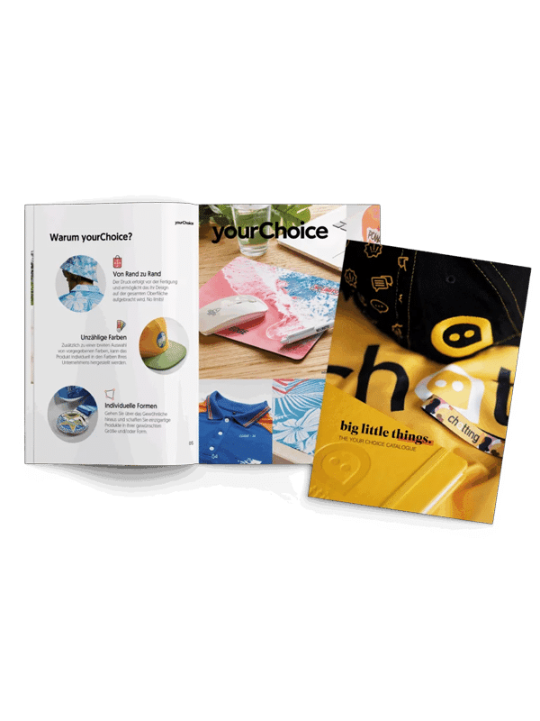 Katalog für Sonderanfertigungen, individuelle Merchandise-Produkte und Werbeartikel entdecken