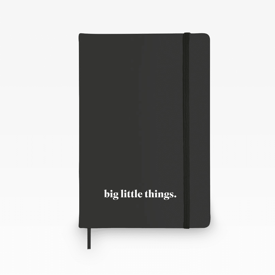 Personalisierbares Notizbuch Notelux DIN A6 mit PU-Hardcover und liniertem Papier