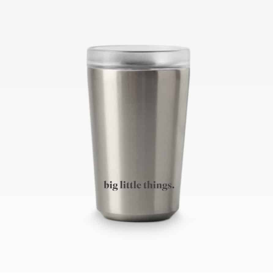 Individualisierte Ocean Bottle aus recyceltem Edelstahl, CO₂-neutral produziert, 350 ml – hochwertiger Kaffeebecher für nachhaltige Markenführung