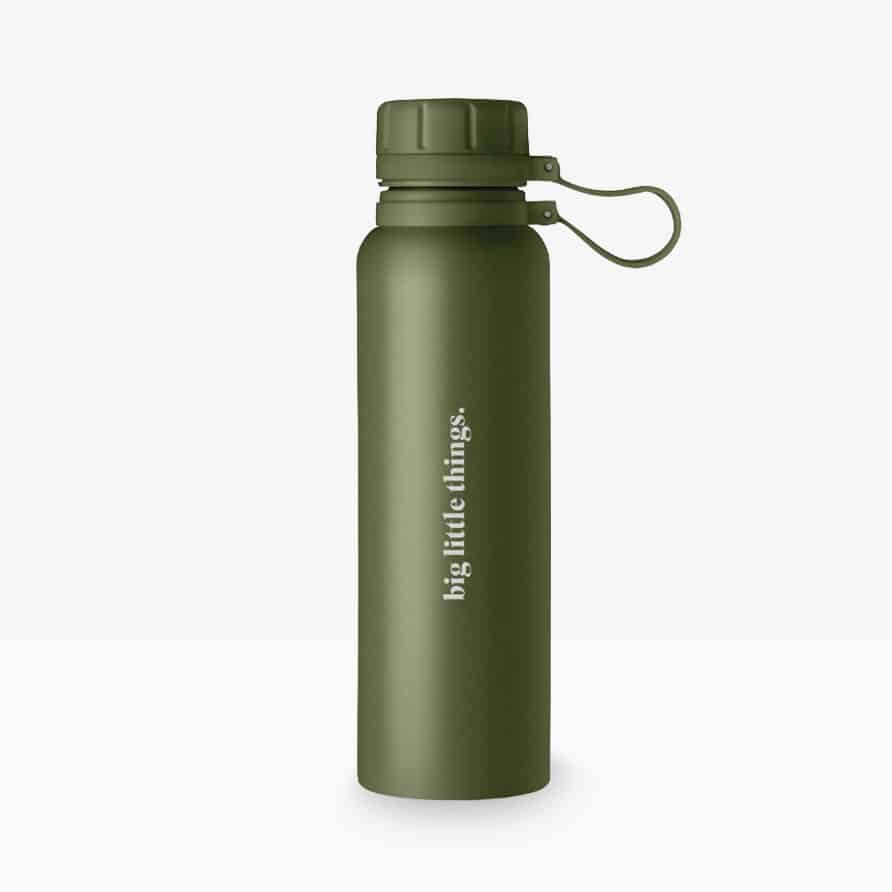 Individualisierbare Onto Isolierflasche (780 ml), doppelwandiger Edelstahl mit praktischer Schlaufe – perfekt zum Bedrucken für Unternehmen und Events.