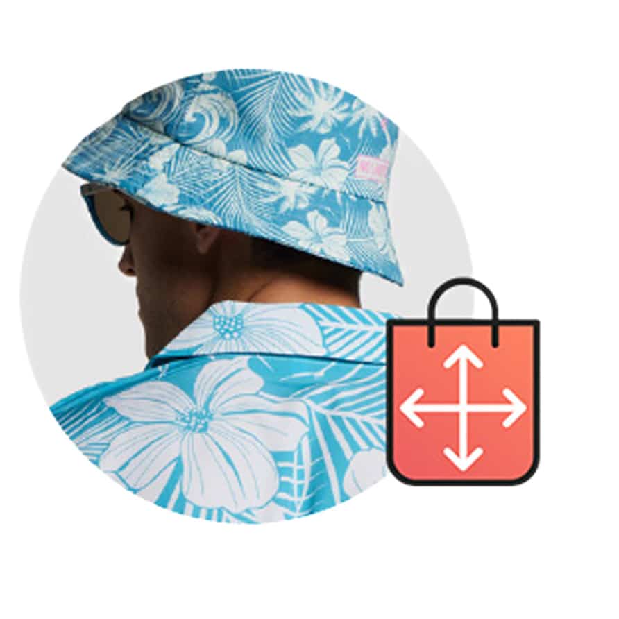 Produkte von Rand zu Rand bedruckbar, maximale Personalisierungsfläche für Logos und Designs