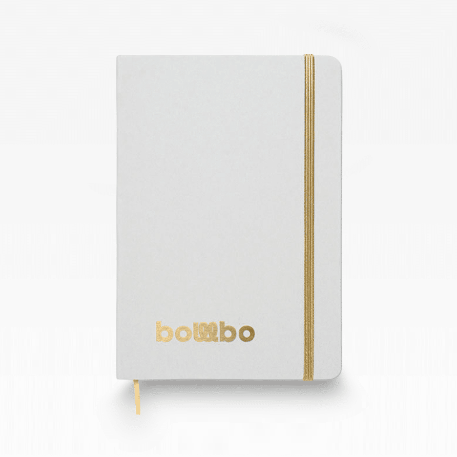 Individualisierbares Notizbuch Route DIN A5 aus recyceltem Milchkarton mit edler Gravur