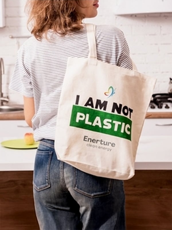 Ökologischer Jutebeutel mit prominentem Logo-Druck, zieht Blicke auf sich und stärkt deine Marke