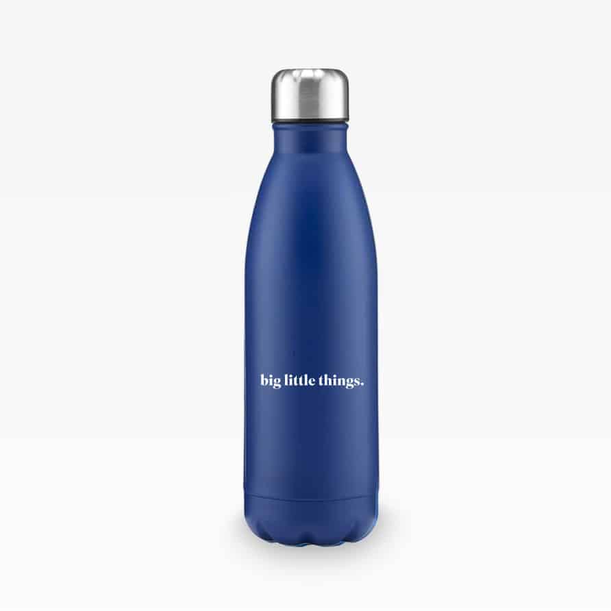 Personalisierbare Bertila Steel Trinkflasche aus Edelstahl mit individuellem Druck, langlebiger Werbeartikel