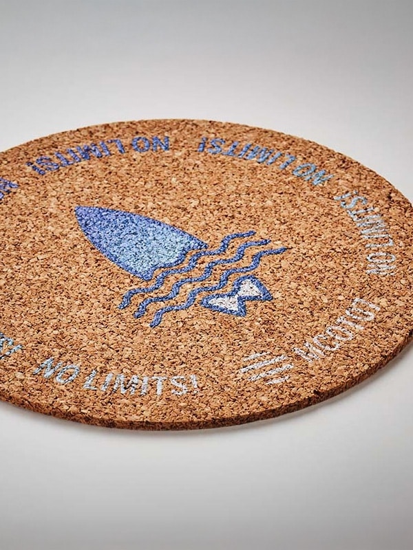 individuell gestaltbarer Kork Untersetzer Merchandise Mitarbeitergeschenke