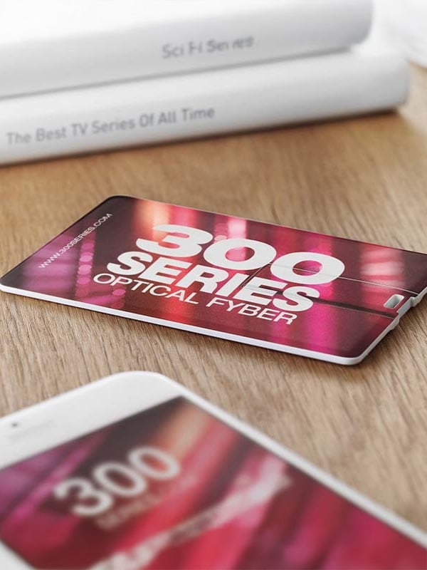 individuell gestaltbare USB Karte Merchandise Mitarbeitergeschenke