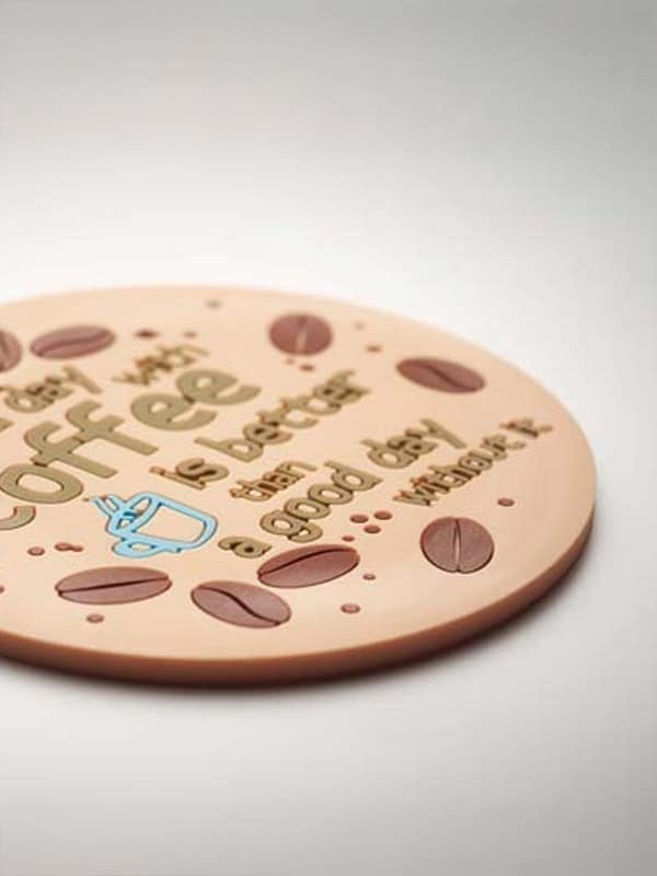 individuell gestaltbarer Untersetzer Merchandise Mitarbeitergeschenke