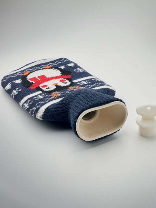 Pinguin Wärmeflasche Weihnachtsmerch, personalisierte Mitarbeitergeschenke