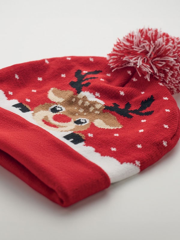 Rentiermütze Weihnachtsmerch, personalisierte Mitarbeitergeschenke