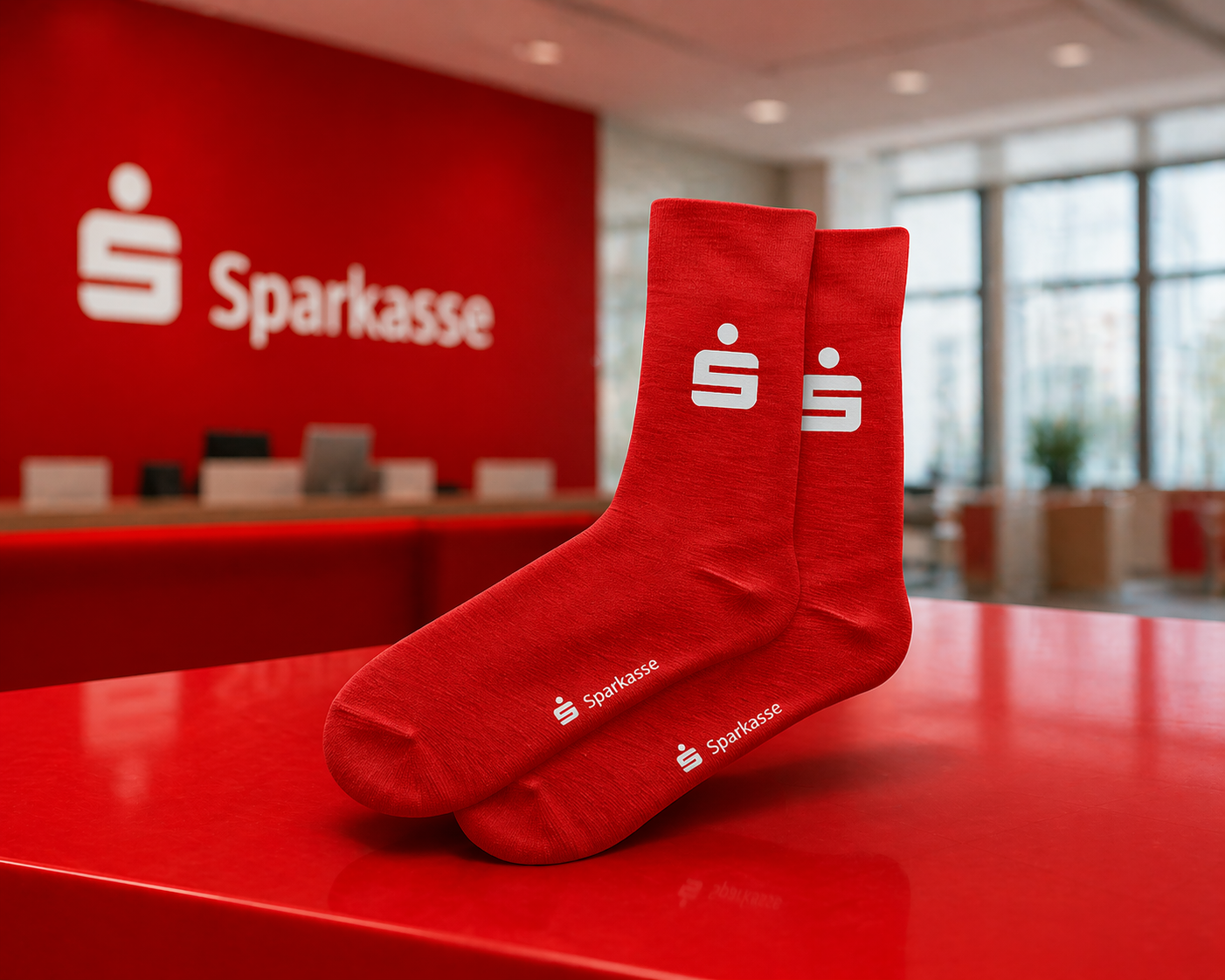 Sparkasse Socken Case